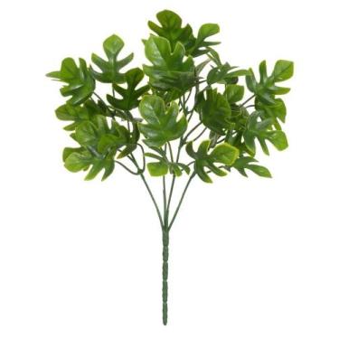 Imagem de FOLHAGEM COSTELA DE ADAO PLASTICO X36 FOLHAS VERDE 30cm - Flor Arte