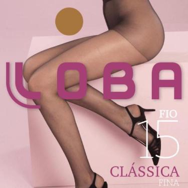 Imagem de Meia Calça Loba Clássica Fina Fio 15 5760-001, Po de arroz, G