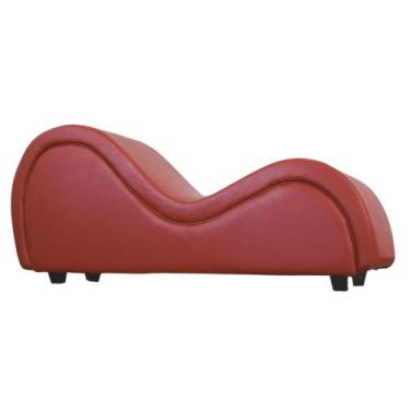 Imagem de Poltrona Divã Tântrica Massagem Recamier Long Chaise Namoradeira Telha