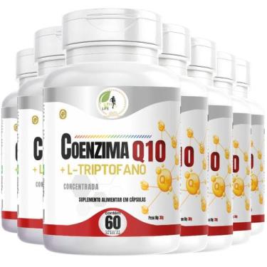 Imagem de KIT C/7 Coenzima Q10 + L Triptofano 60 Cápsulas - Fits Life