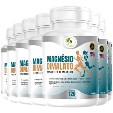 Imagem de KIT C/7 Magnésio Dimalato 120 Cápsulas - Fits Life