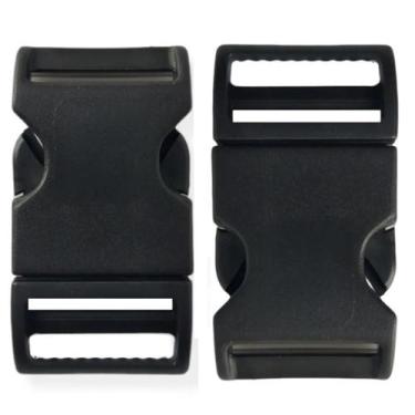 Imagem de Kit 2 Fivelas Fecho 25mm Engate Rapido Bolsa Mochila Mala Alça Artesan