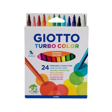 Imagem de Caneta Hidrográfica Giotto Turbo Color 24 Cores