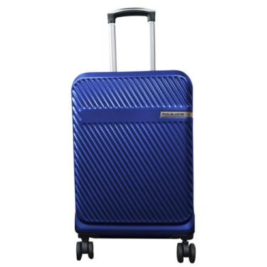 Imagem de Mala De Viagem Bordo em ABS Rodas De Giro 360 Polo King, Azul