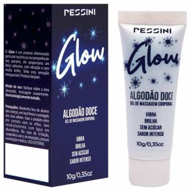 Imagem de Glow Vibra E Brilha Gel Comestível 10G Pessini, ALGODÃO DOCE