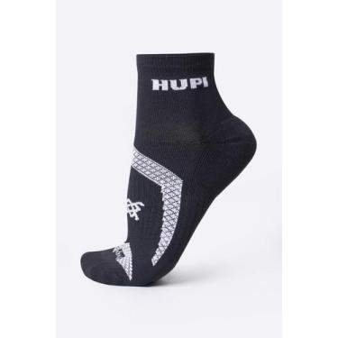 Imagem de Meia HUPI Running Pro Prime Preto e Branco - LT para pés menores 34-38