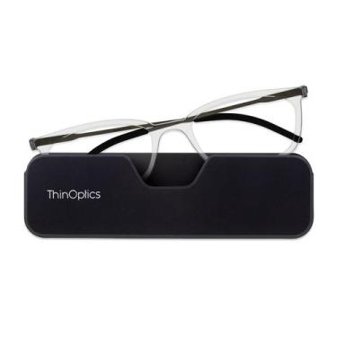 Imagem de Óculos de Leitura ThinOptics FrontPage Connect 1.5 com estojo, Cristal