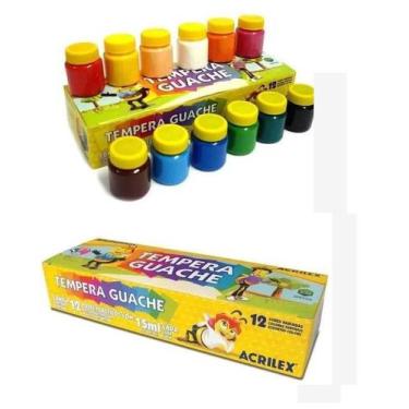 Imagem de Guache 12 Cores 15Ml Cada - Acrilex