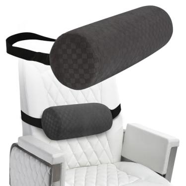 Imagem de Almofada de rolo lombar para parte inferior das costas, almofada de rolo de espuma de suporte lombar com fronha e alça atualizada para escritório, cadeira, carro, assento alívio da dor e melhora a