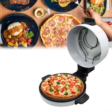 Imagem de Forno de pizza, forno de pizza de 12 polegadas interno, fabricante de pizza portátil de 2000 W, forno elétrico de pizza de até 464˚F, controlador de temperatura, adequado para casa, ao ar livre
