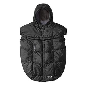 Imagem de Capa de poncho Pookie das 7h para carregar bebês – Repelente de água e forro de micro-Fleece ultramacio, bolsa com 2 capôs ajustáveis, capa multifuncional para carrinho de bebê e assento de carro de