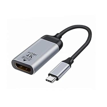 Imagem de NFHK Cabo USB-C tipo C para adaptador HDTV 4K 60hz 1080p para tablet, telefone e laptop