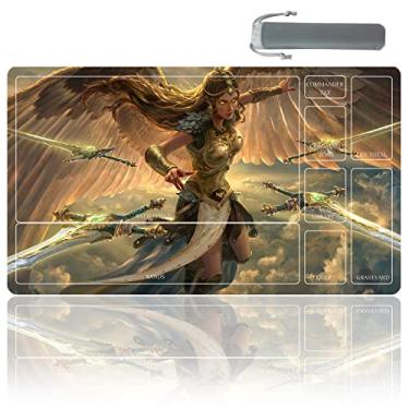 Imagem de sabermaster TCG Playmat yugioh playmat Tapetes de mesa tamanho 70X40 cm Mousepad Compatível com MTG RPG CCG Jogo de cartas colecionáveis tapetes de jogo original Play Mat Art Designs & Acessórios (16)