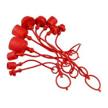 Imagem de Tampas de poeira de acoplador hidráulico de 1/10.2 cm, 1/5.1 cm, 3/10.2 cm, 2.5 cm macho e tampa de plugue fêmea para ISO 7241 5675 Conexões hidráulicas de plugue de porta de desconexão rápida com