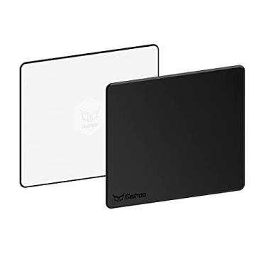 Imagem de Seihoo Mouse pad rígido de resina de plástico premium Esports impermeável ultra suave sem cheiro irritante ambiente controle rápido e preciso para escritório e laptop de jogos (24 x 20 cm)