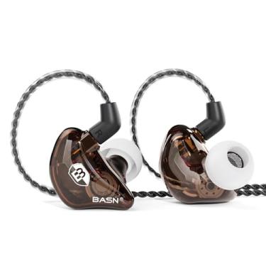 Imagem de BASN Fone de ouvido Bsinger BC100 intra-auricular, ajuste universal, com cancelamento de ruído, para músico, cantor, banda, estúdio, audiófilo