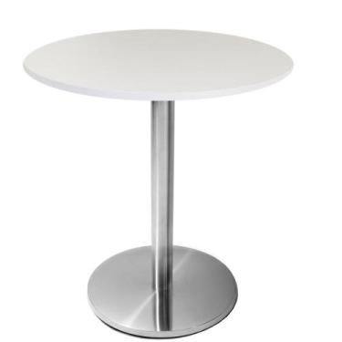 Imagem de Mesa Beta em Inox 75 cm (Altura) com Disco Redondo com Tampo em MDP Re