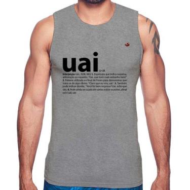Imagem de Regata Uai - Significado - Foca na Moda, Cinza, GG