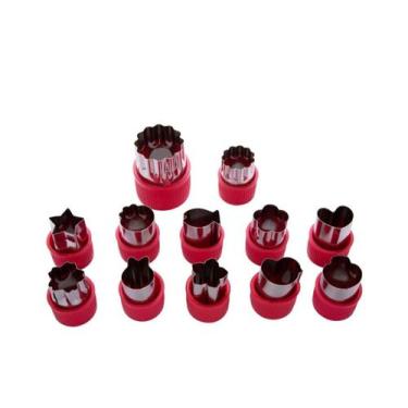 Imagem de Kit de Cortadores 12pçs Rosa - Clink