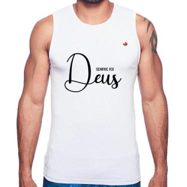 Imagem de Regata Sempre foi Deus - Foca na Moda, Branco, M