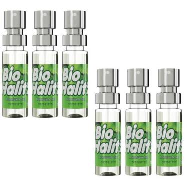 Imagem de ARROMATIZANTE BUCAL PEPPERMINT SPRAY BIO HALITZ 6ml  NATUFLORES Kit 6u