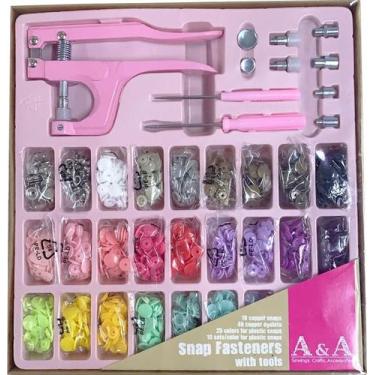 Imagem de Alicate Pressão 3em1 Prega Botão Plástico Tictac Metal Ilhós - A&A, Bo