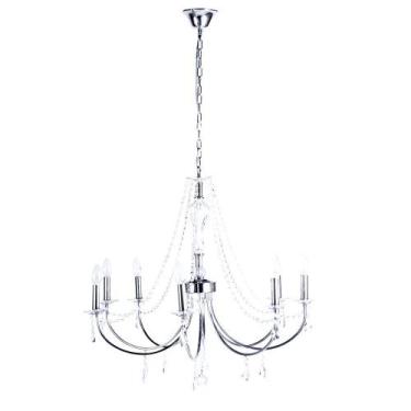 Imagem de Pendente Sabara Aco Cromado 80cm E-14 8 Lamp. Max 60w - Home Line