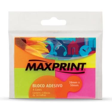 Imagem de Papel Adesivo Para Lembretes Anotacoes E Recados 4 Blocos - Maxprint