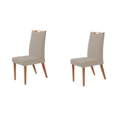 Imagem de Kit 2 Cadeiras Itália - Cinza Claro - Gran Decore