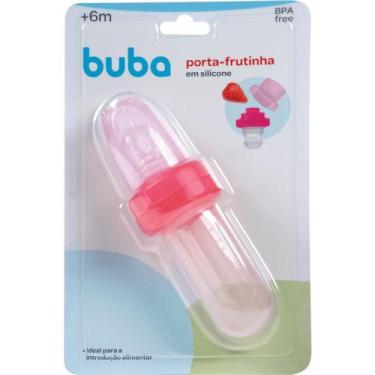 Imagem de Porta Frutinha Em Silicone Buba Rosa
