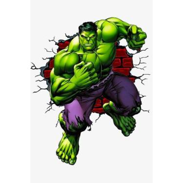 Imagem de Papel de parede Hulk Avengers Vingadores Marvel 80x100 cm - PGG Impres