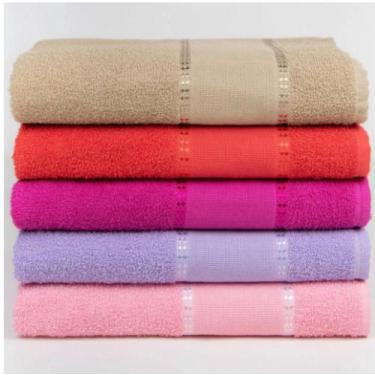 Imagem de Kit 3 Toalhas de Banho para Bordar Ponto Cruz 270 g/m2 - Felpuda Macia