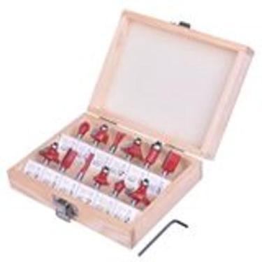 Imagem de Jogo de Fresas para Tupia Madeira 6mm ao 12 com 12 Peças - EDA