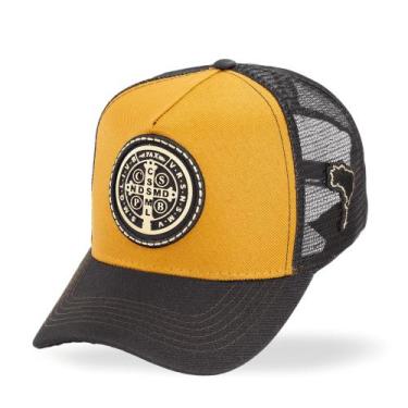 Imagem de Boné Linha Country Trucker Telinha Aba Curva São Bento Envio Imediato 