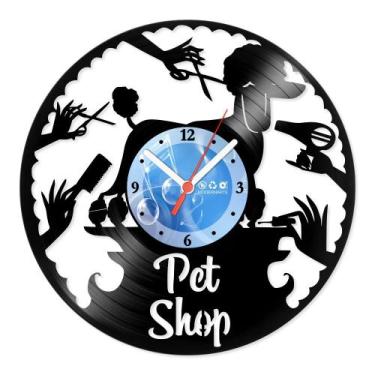 Imagem de Relógio De Parede Disco Vinil Comercial - Pet Shop - VCM-032 - Moderna