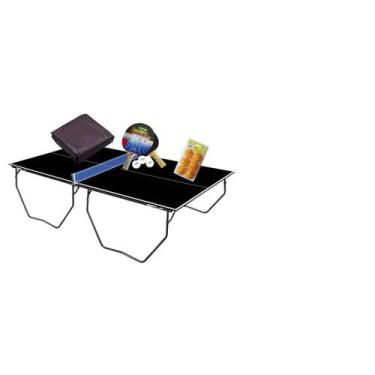 Imagem de MESA PING PONG COR PRETA MDP 15mm Klopf 1087 + KIT 5055 + Kit bolas 50