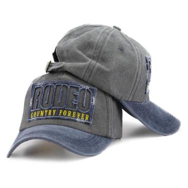 Imagem de Boné Rodeo Country Forever Estonado Aba Curva Unissex - Pampas Country