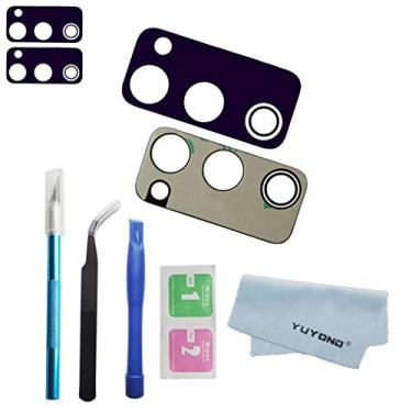Imagem de YUYOND 2pcs OEM Original Rear Camera Glass Lens Replacement for Samsung Galaxy S20 FE 6.5 Inch (All Carriers) Adhesive Preinstalled with Tools Kit (Not Fit S20 6.2 Inch) (Cloud Lavender)