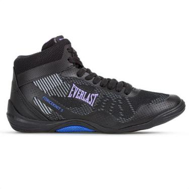 Imagem de Tênis Everlast Forceknit 5 Preto e Roxo - Feminino, 37, Preto