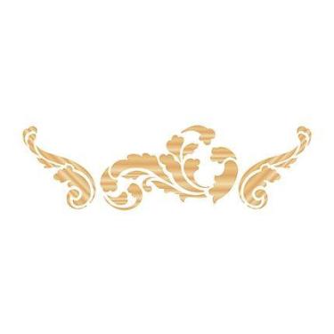 Imagem de Stencil Pintura Simples Arabescos 17X6,5 STP-083 - Litoarte