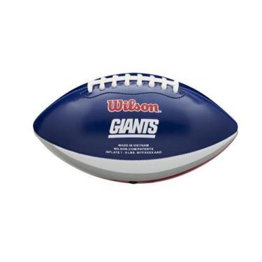 Imagem de Bola De Futebol Americano Wilson Nfl Peewee Team Ny Giants - Azul/Bran