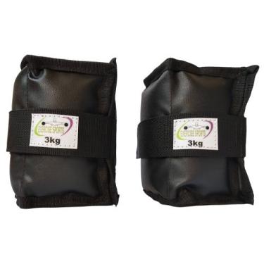 Imagem de Caneleira / Tornozeleira Profissional 2 KG - Exercise Sports, Preto