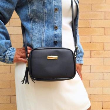 Imagem de Bolsa Feminina Pequena Transversal De Mão Tiracolo - Trend Bags, Preto