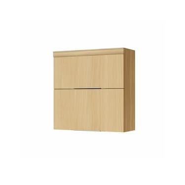 Imagem de Armário Aéreo Nesher Marquesa com 2 Portas Basculantes e 1 Prateleira Nature - 80cm de Largura