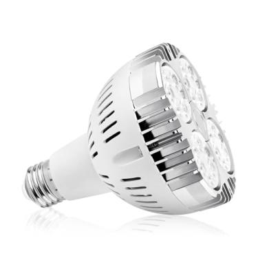 Imagem de Aolyty 35W (equivalente a 75W) PAR30 Lâmpada LED branca 6000K 2800lm base E26 ângulo de feixe de 25 graus refletor com ventilador AC 120v
