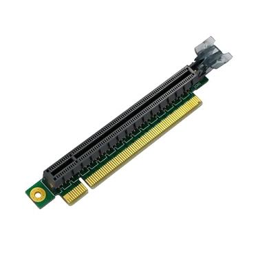 Imagem de JMT Placa Riser PCI-Express 3.0/4.0 16x Cartão Riser de 90 graus de alta velocidade para caixa de servidor 1U/2U (PCI-E 3.0 para 1U)