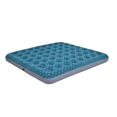 Imagem de DIMAR GARDEN Colchão de ar king size inflável cama almofada de dormir para acampamento, padrão flocagem azul