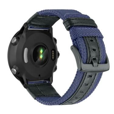 Imagem de Pulseira Compatível com Garmin Fenix 5X GPS/Fenix 5X Puls Pulseiras de Nylon e Couro com Ajustáveis de Esportivas Respirável Correias de Substituição para Garmin Fenix 5X/Fenix 5X Puls Band (G)