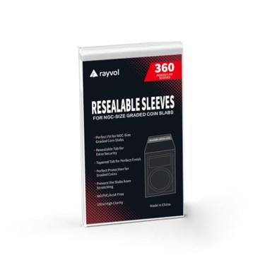 Imagem de Rayvol Sacos resseláveis para moedas NGC – Porta-moedas duráveis e transparentes para armazenamento e organização seguros – Perfeito para colecionadores e revendedores (360 unidades)