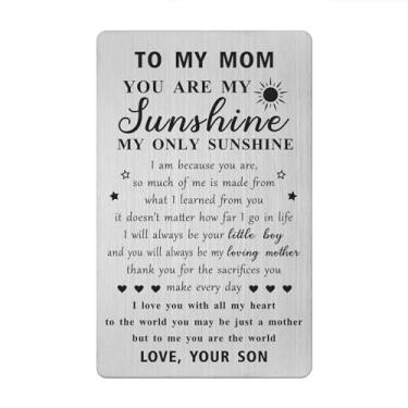 Imagem de Gezxin Presentes para mãe do filho - Cartão de feliz aniversário mãe do filho - I Love You Mom Natal Natal Dia dos Namorados Dia das Mães Páscoa Presentes de Ação de Graças